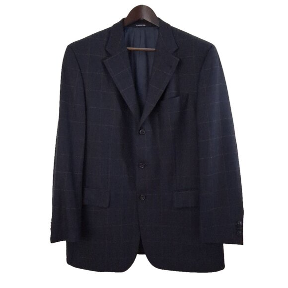 BAUMLER 100% Wool Sport Jacket Windowpane Blazer - Like New - Picture 1 of 7